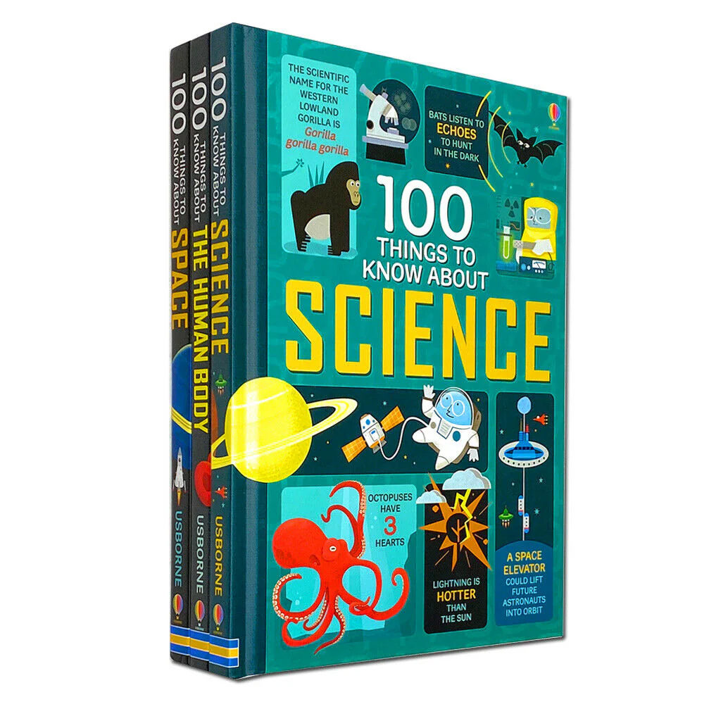Usborne 100 Things to Know About 3 Books Collection Set - Space, The Human Body, Science - Image 2
