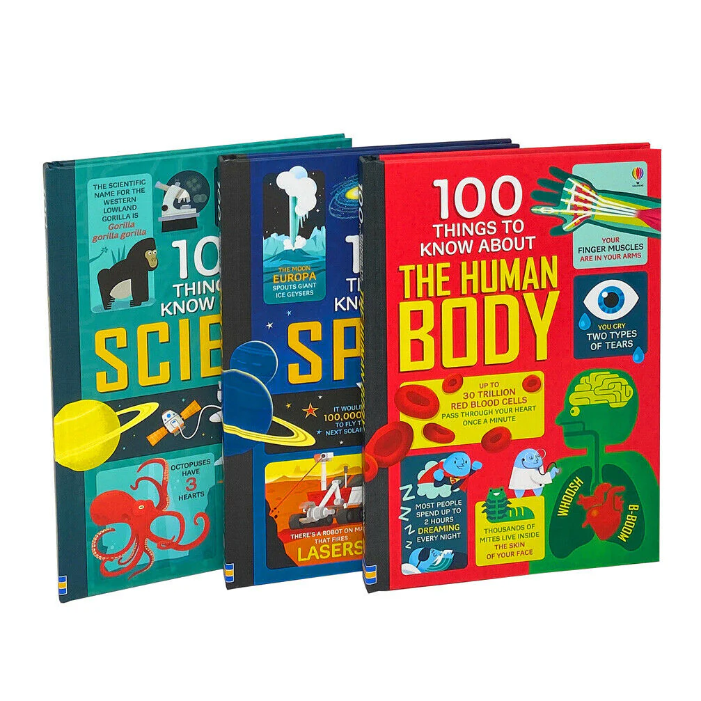 Usborne 100 Things to Know About 3 Books Collection Set - Space, The Human Body, Science - Image 3