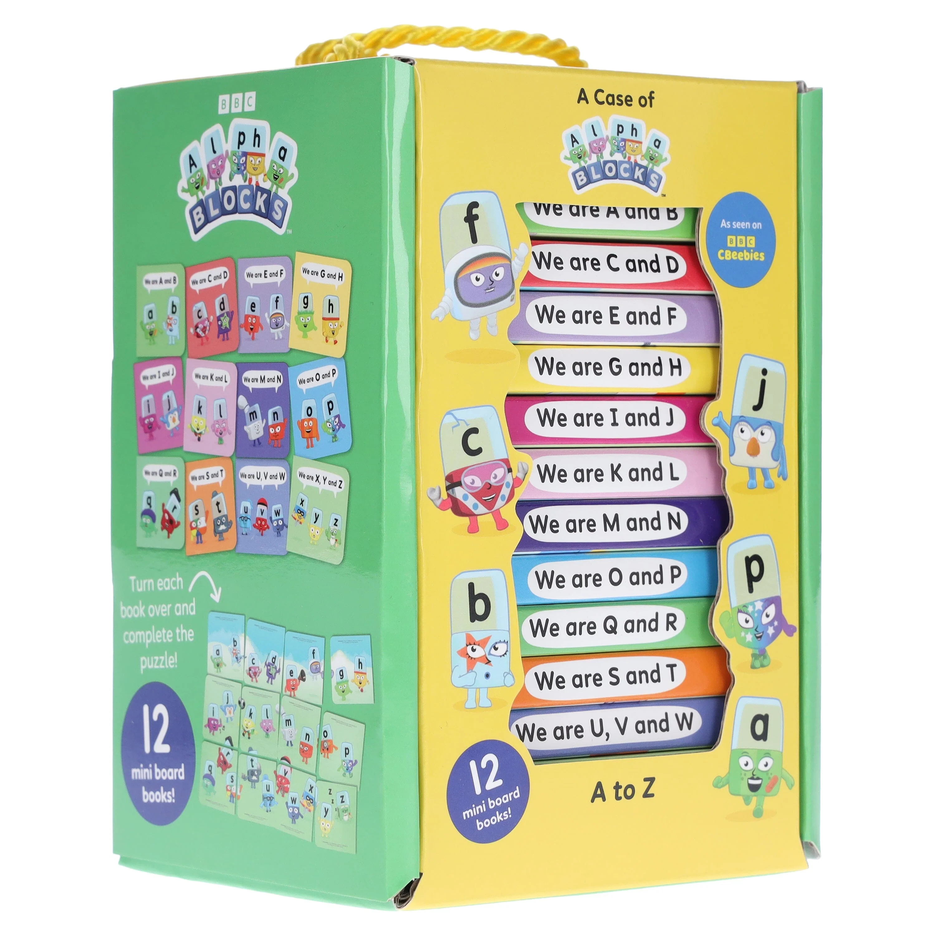 A Case of Alphablocks - 12 Mini Board Book Collection Carry Case, Ideal for Holidays and Early Learning and Preschool Ages! (Alphablocks Board Books)