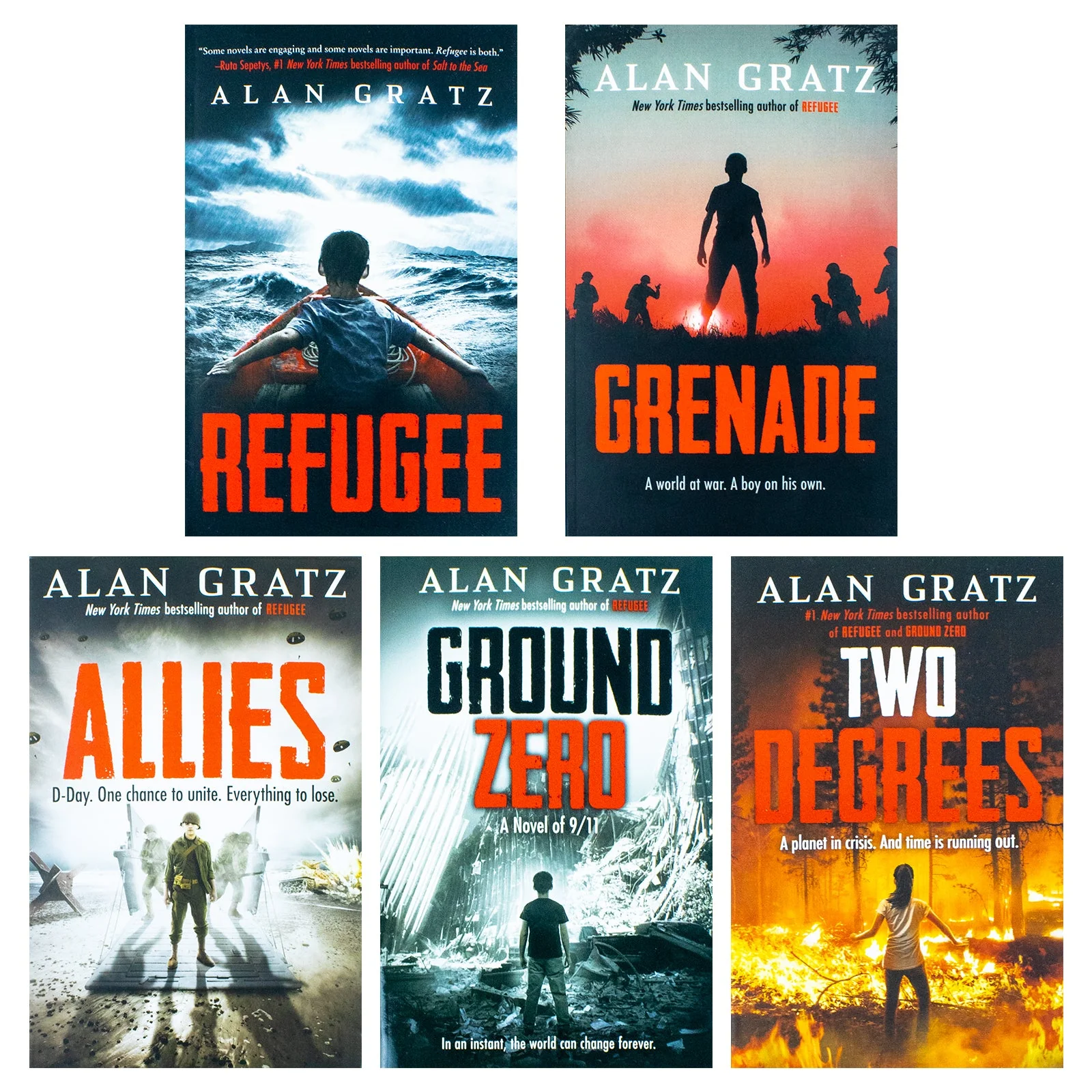 Alan Gratz 5 Books Collection Set (Allies, Two Degrees, Grenade, Refugee, Ground Zero) - Image 7