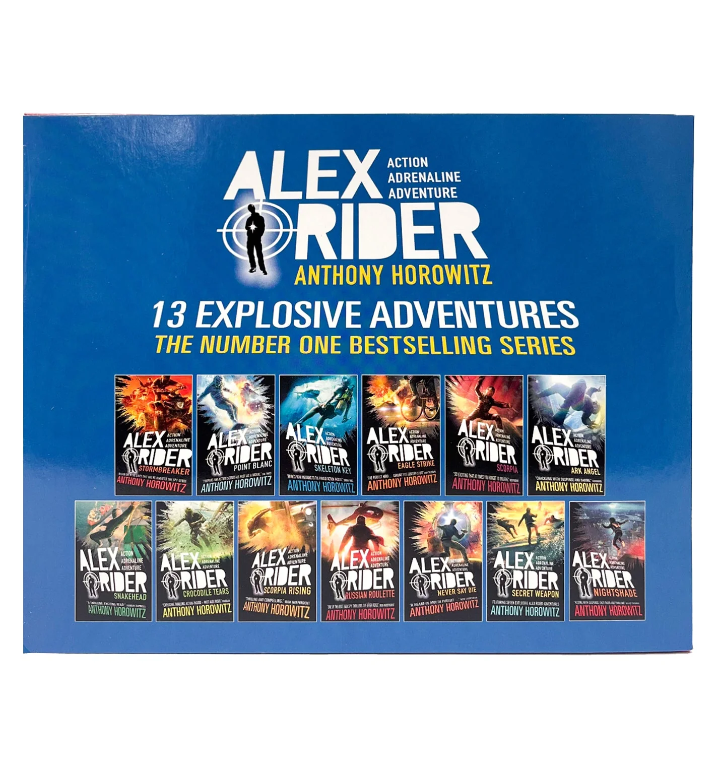 Alex Rider Series 13 Books Collection Set By Anthony Horowitz (Stormbreaker, Point Blanc, Skeleton Key, Eagle Strike, Secret Weapon, Nightshade & More) - Image 5