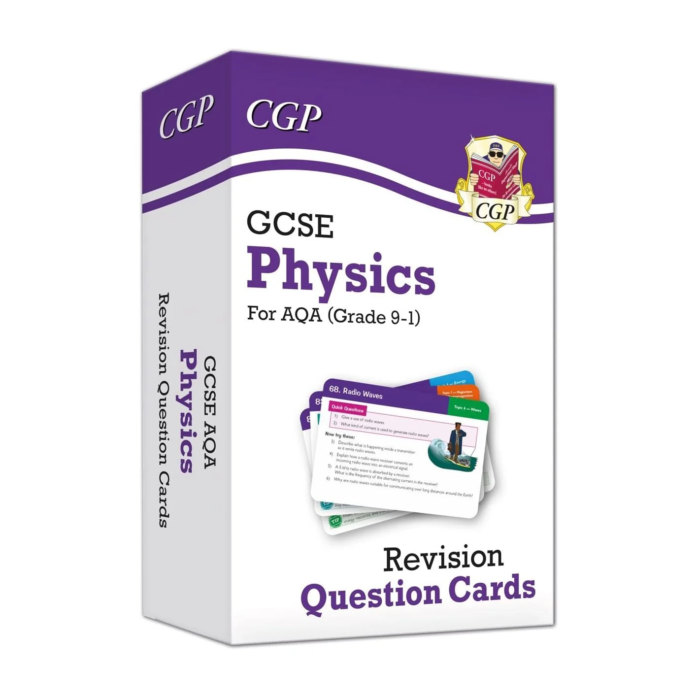 CGP GCSE 9-1 AQA Revision Question Cards 3 Books Collection Set (Biology, Physics, Chemistry) - Image 4