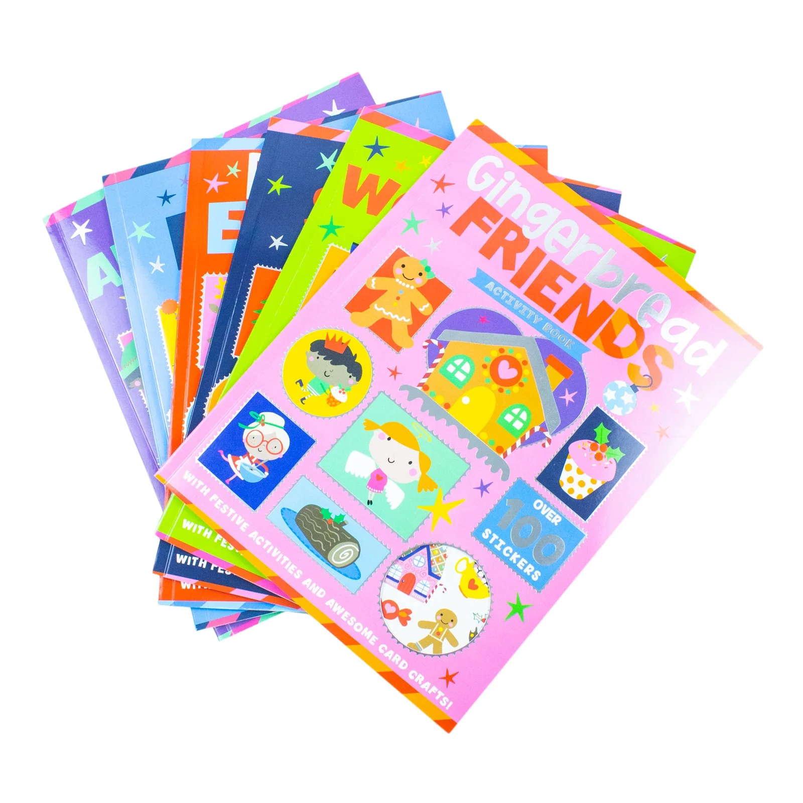 Children’s Christmas Activity Book Collection 6 Books Set | Magic Workshop, Elf Adventure, Gingerbread Friends, Polar Party, Reindeer Express & Jolly Santa - Image 3