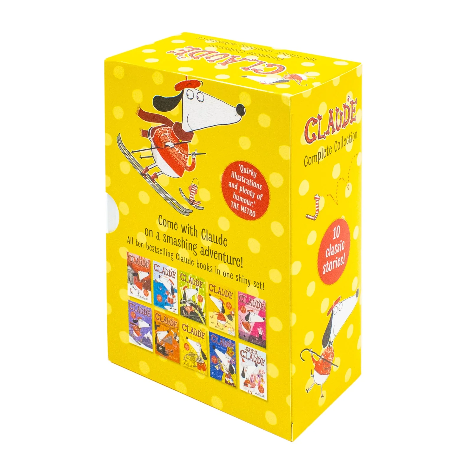 Claude: The Complete Collection - Rather Smashing Adventures 10 Books Box Set by Alex T. Smith (In The City, On Holiday, At The Circus, In The Country, In The Spotlight, On The Slopes & MORE!) - Image 2