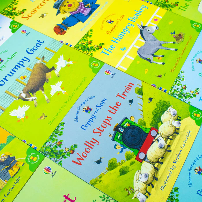 Usborne Farmyard Tales Poppy and Sam Series 20 Books Collection Box Set By Heather Amery (The Hungry Donkey, Camping Out, Tractor in Trouble & More) - Image 6