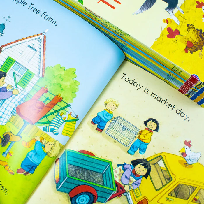 Usborne Farmyard Tales Poppy and Sam Series 20 Books Collection Box Set By Heather Amery (The Hungry Donkey, Camping Out, Tractor in Trouble & More) - Image 7