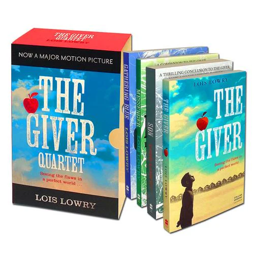 The Giver Quartet 4 Book Box Set by Lois Lowry – The Giver, Gathering Blue, Messenger & Son