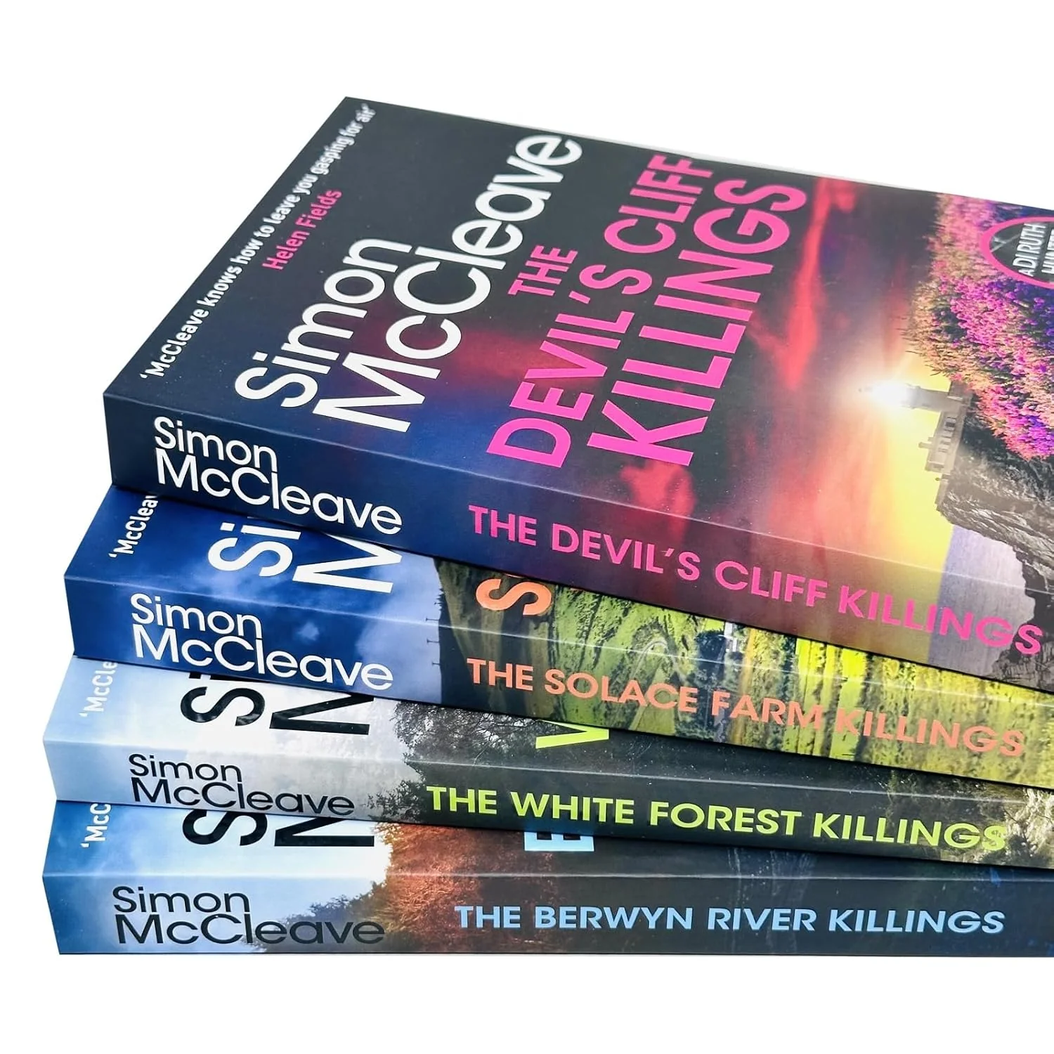 DI Ruth Hunter Series 4-7 Collection 4 Books Set By Simon McCleave (The Devil's Cliffs Killings, The Solace Farm Killings, The White Forest Killings and The Berwyn River Killings) - Image 3