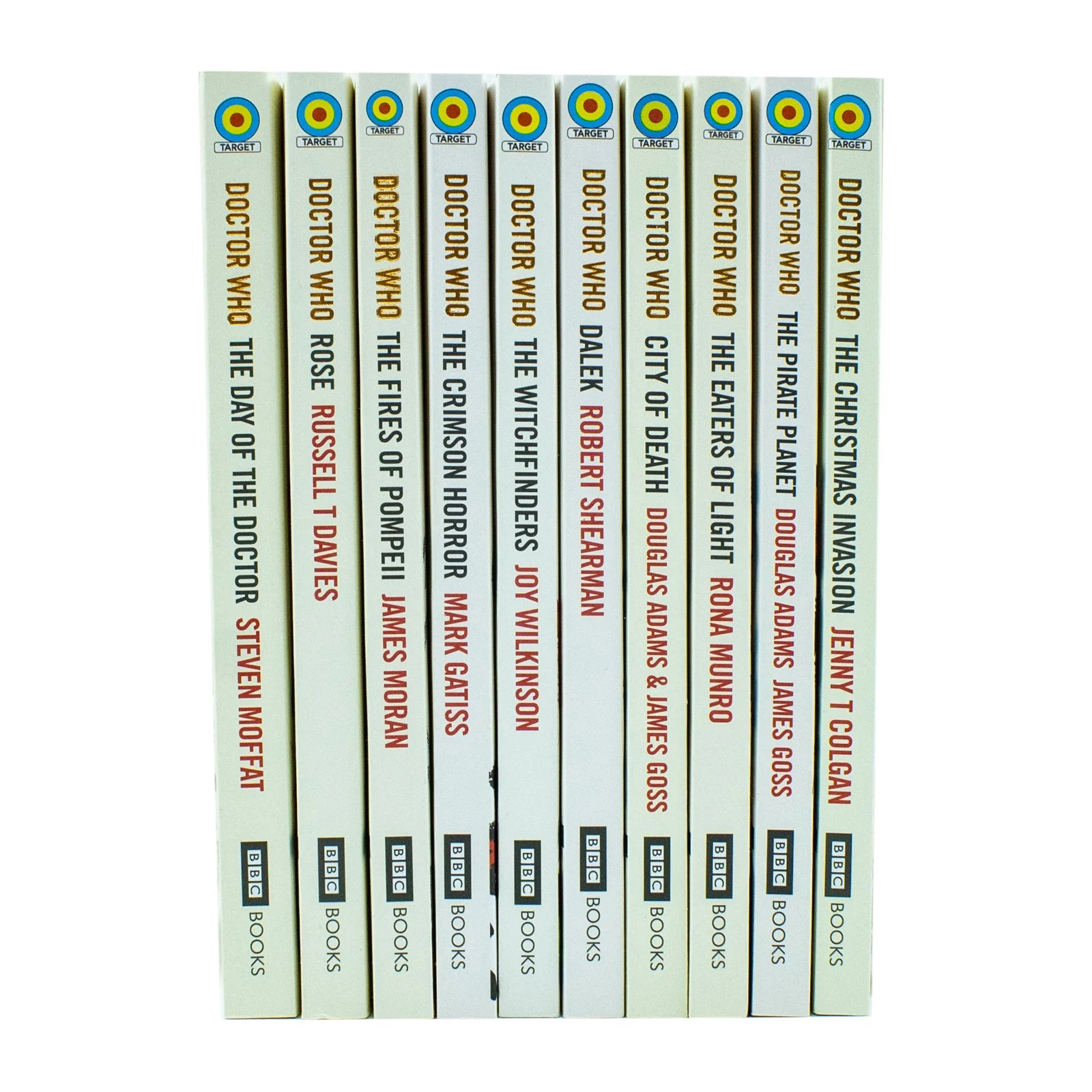 Doctor Who: Target Collection 10 Books Set (The Pirate Planet, City of Death, Crimson Horror, Day of the Doctor, Dalek, Fires of Pompeii, Rose, Eaters of Light, Witchfinders, Christmas Invasion) - Image 2