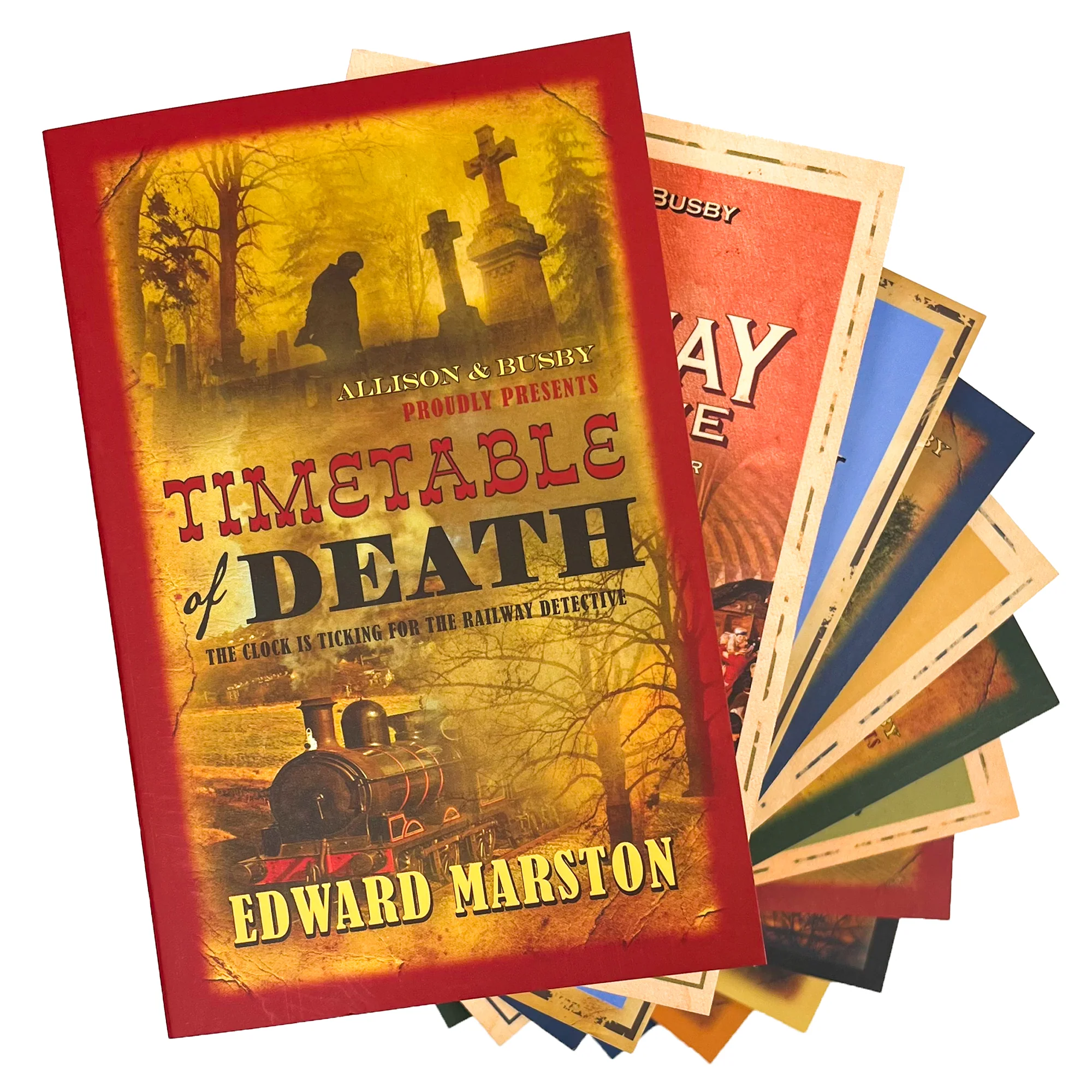 Edward Marston Railway Detective Collection 12 Books Set - Image 3