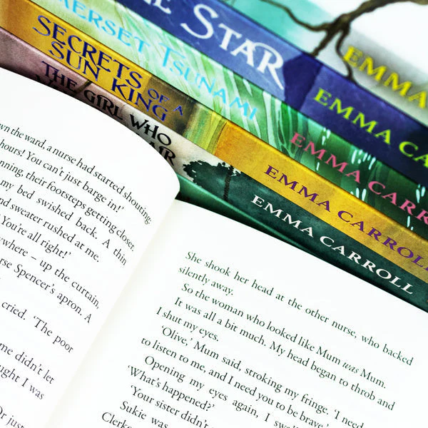 Emma Carroll 7 Books Collection Set (Letters From The Lighthouse,Frost Hollow Hall,The Girl Who Walked On Air,Strange Star,Secrets Of A Sun King,The Somerset Tsunami,When we were Warriors) - Image 4