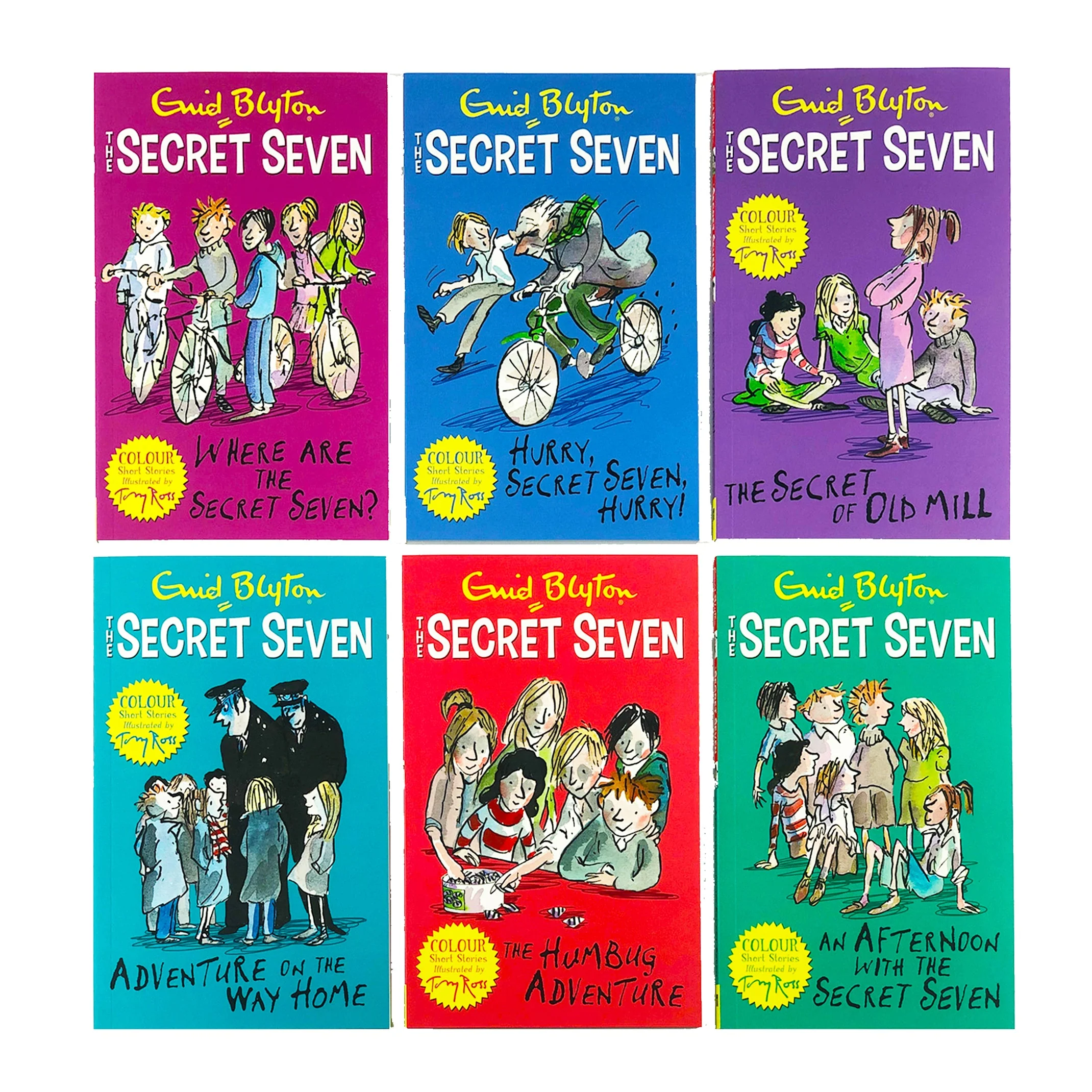 Enid Blyton The Secret Seven Short Story Collection 6 Books Box Set (Adventure on the Way Home, An Afternoon with the Secret Seven, The Humbug Adventure, Where are the Secret Seven?, The Secret of Old Mill and MORE!) - Image 3