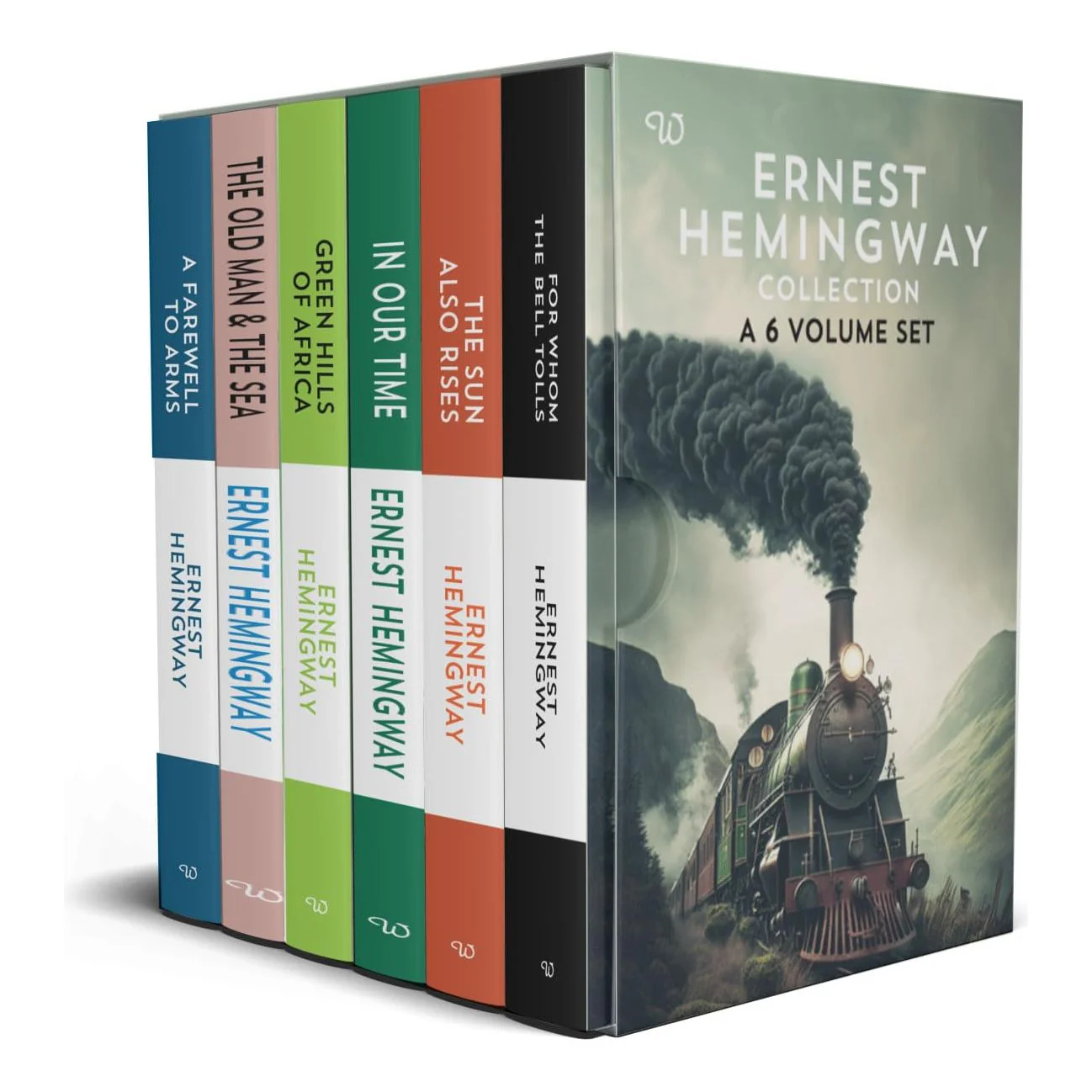 Ernest Hemingway Collection 6 book set (For Whom The Bell Tolls, A Farewell To Arms, Green Hills Of Africa, The Old & The Sea, In Our Time, The Sun Also Rises) - Image 2