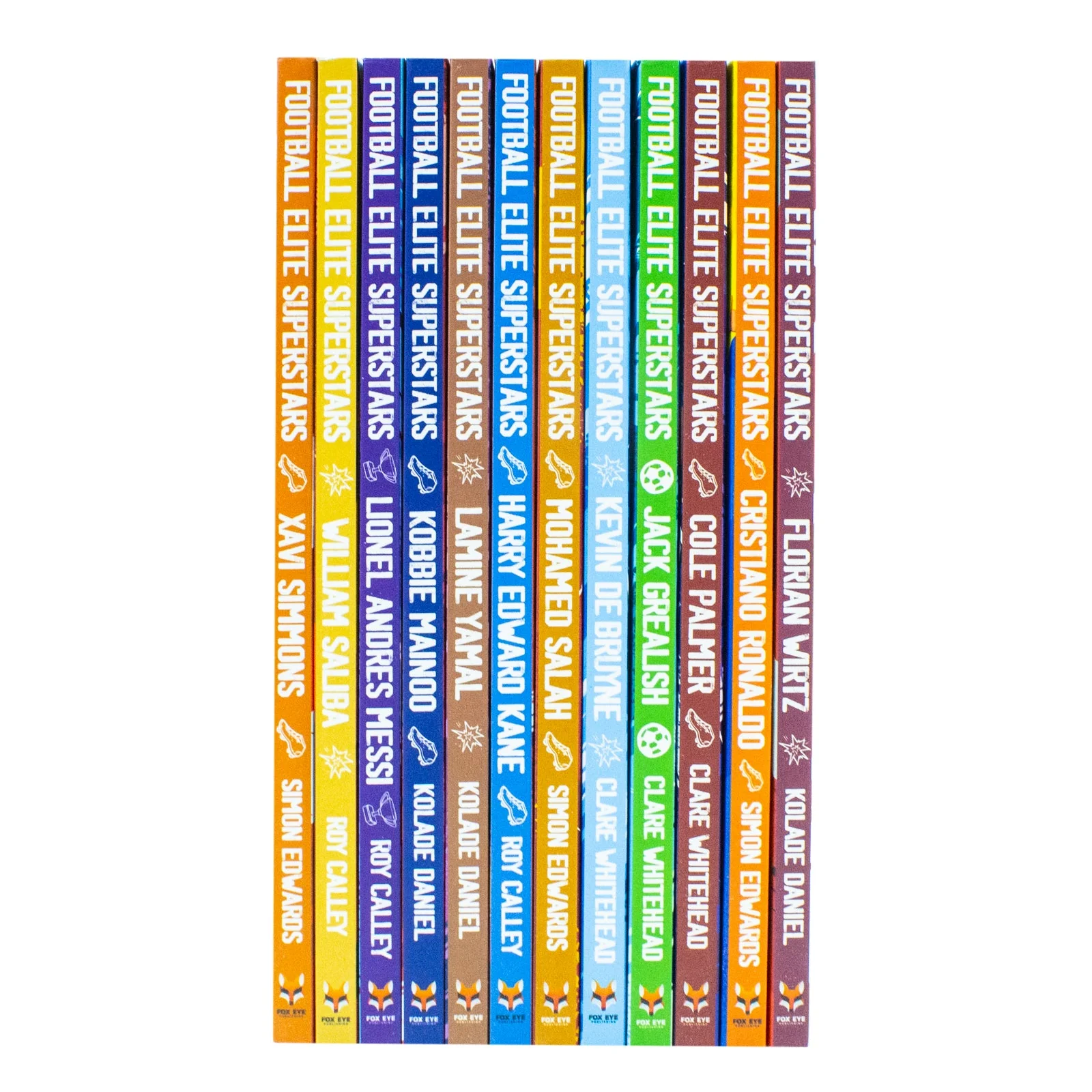 Football Elite Superstars 12 Books Box Set (Ronaldo, Messi, Salah, Harry Kane, Lamine Yamal, Kevin De Bryune, Kobbie Mainoo, Jack Grealish, Simmons, Wirtz, Palmer, Saliba) - Image 6