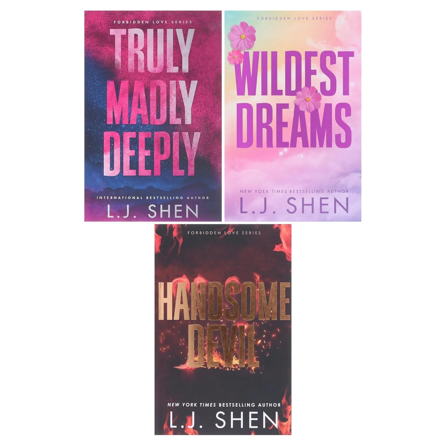 Forbidden Love Series by L.J. Shen 3 Books Collection Set (Truly Madly Deeply, Wildest Dreams and Handsome Devil) - Image 2