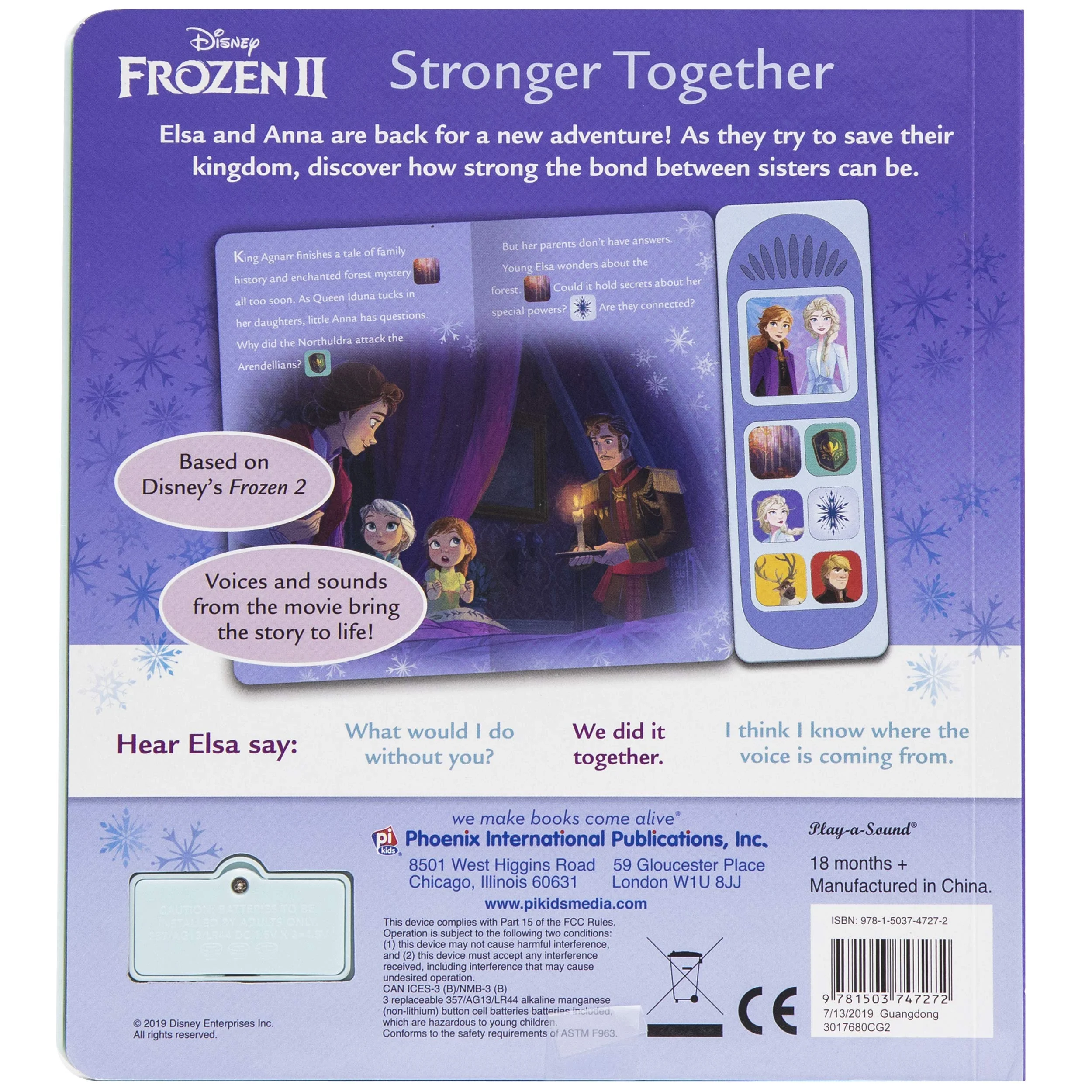 DAMAGE - Little Sound Book Film Tie in - Frozen 2: Stronger Together (Play-A-Sound) Board book - Image 2