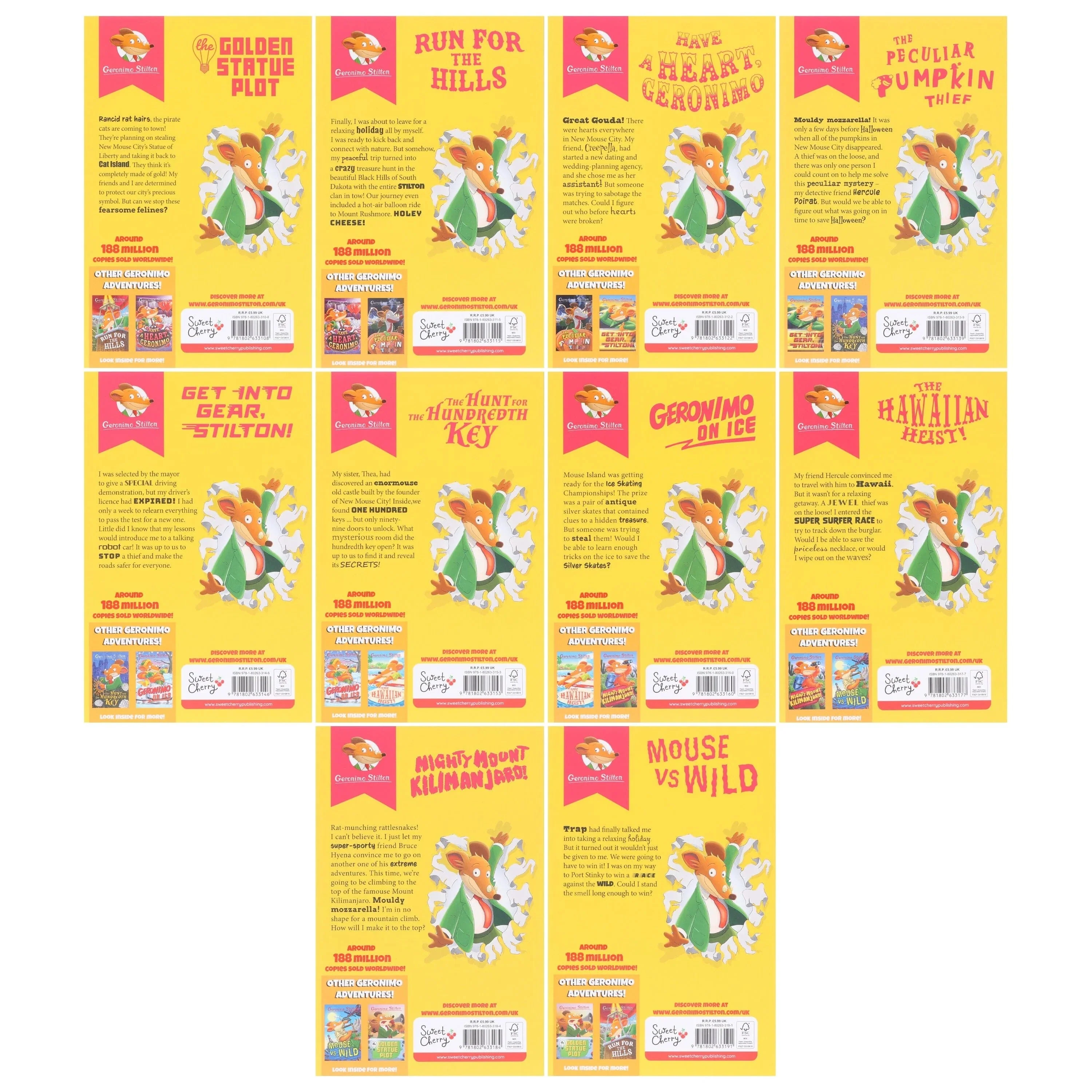 Geronimo Stilton The Illustrated 10 Book Collection (Series 7) Box Set - Ages 5-8 - Paperback - Image 5