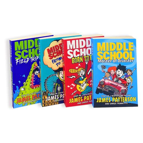 James Patterson Middle School Collection 4 Books Set (Book 10-13) (From Hero to Zero, Born to Rock, Master of Disaster, Field Trip Fiasco) - Image 2