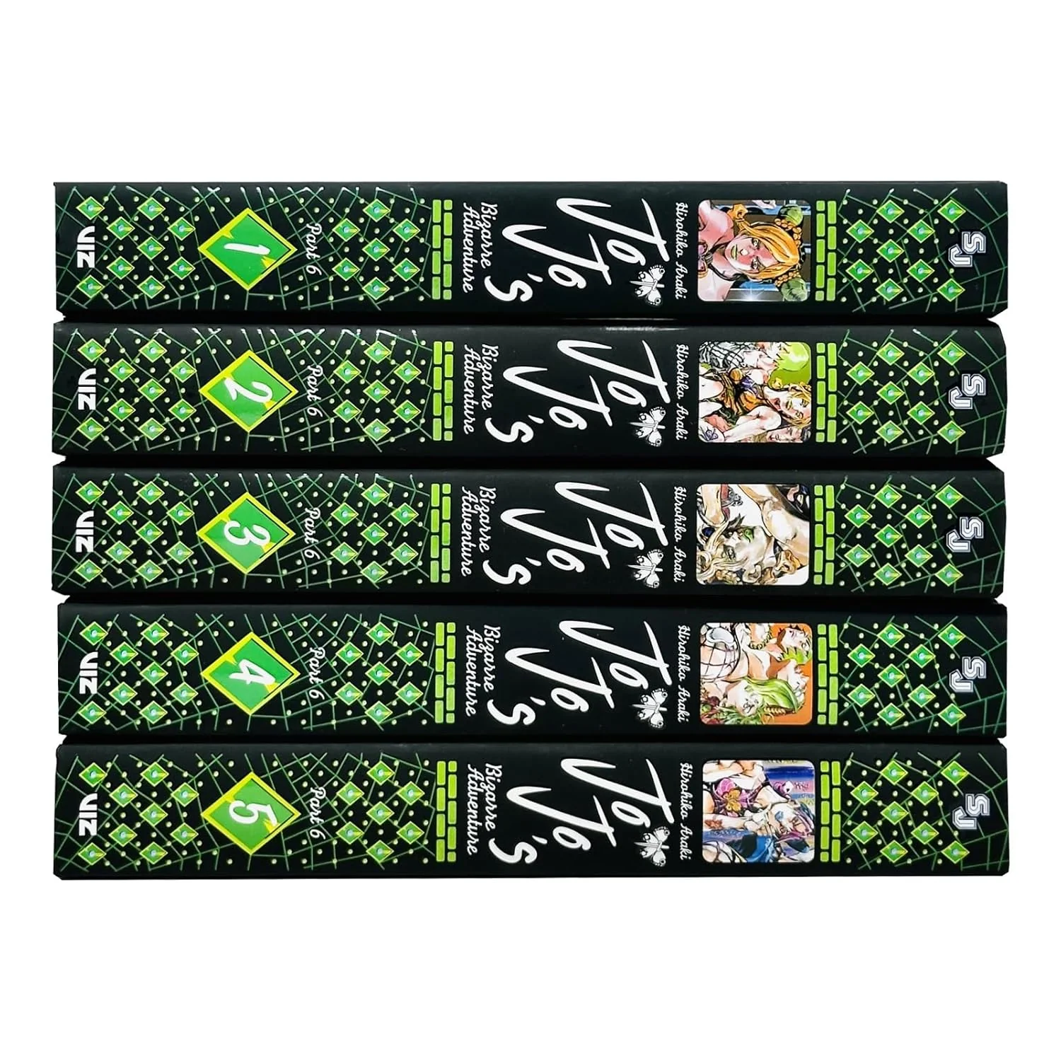 JoJo's Bizarre Adventure: Part 6 - Stone Ocean 5 Books Collection Set (Vol 1-5) - Image 2