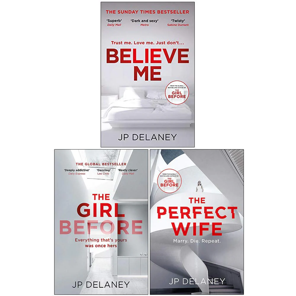J.P. Delaney Collection – 3 Book Set | Believe Me, The Girl Before & The Perfect Wife | Psychological Thriller Novels - Image 2
