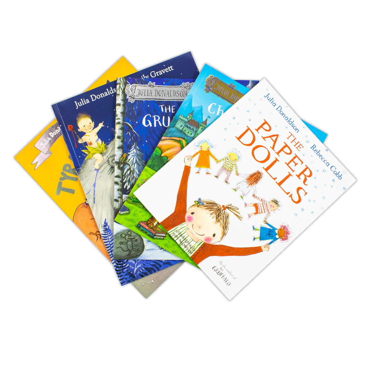 Julia Donaldson Collection 5 Books Set - The Gruffalo's Child, Charlie Cook's Favourite Book, Tyrannosaurus Drip, Cave Baby, The Paper Dolls - Image 4