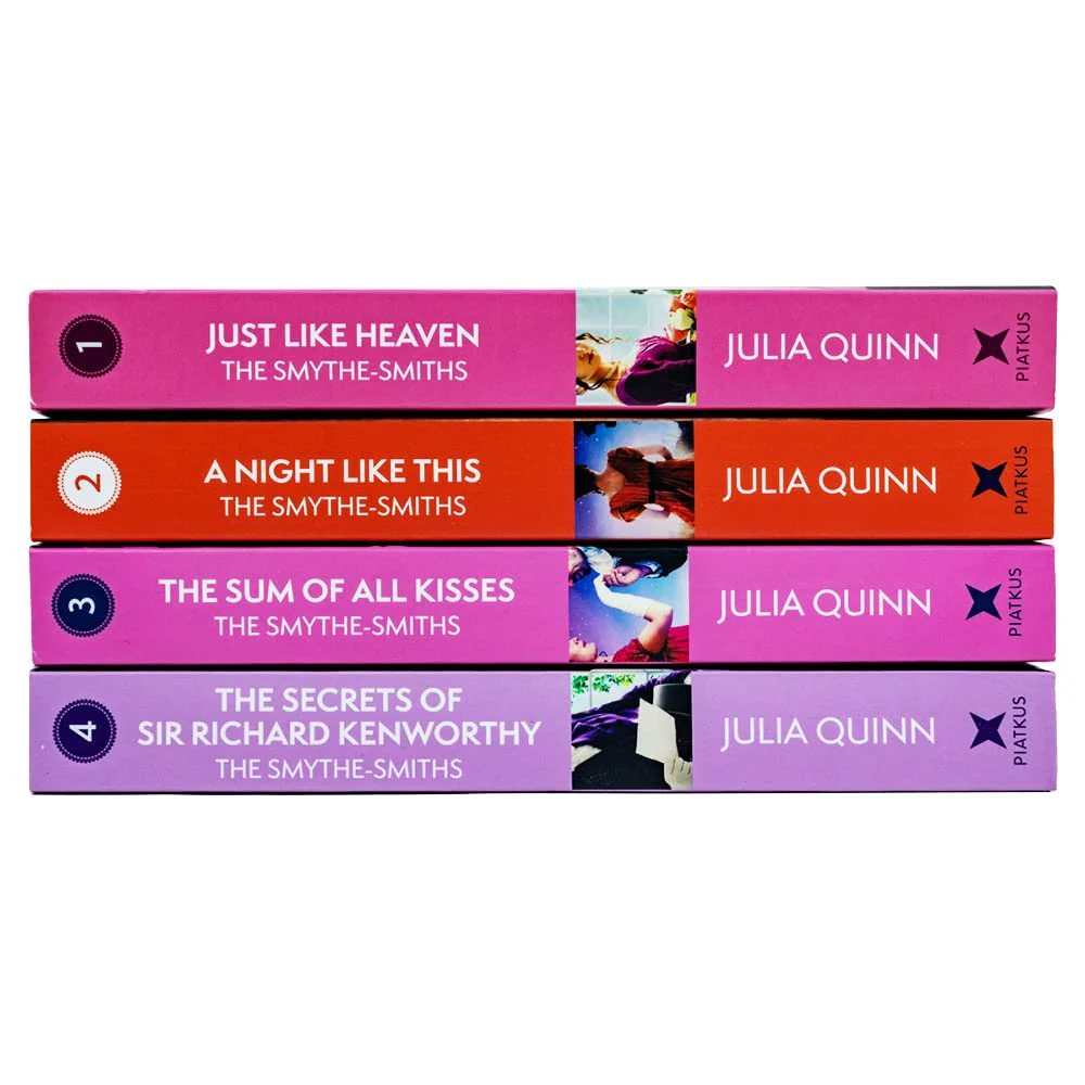 Julia Quinn Smythe-Smith Quartet Series 4 Books Collection Set (Just Like Heaven, The Sum of All Kisses, The Secrets of Sir Richard Kenworthy, A Night like This) - Image 3