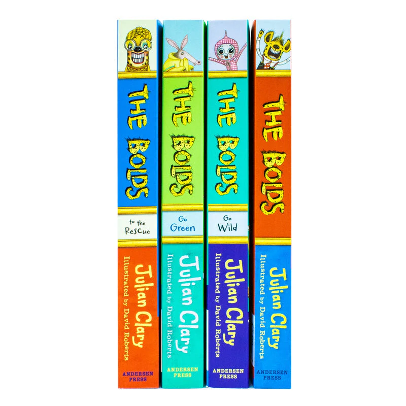 The Bolds 4 Book Set by Julian Clary – The Bolds, Go Green, To The Rescue & Go Wild Funny Kids Collection - Image 4