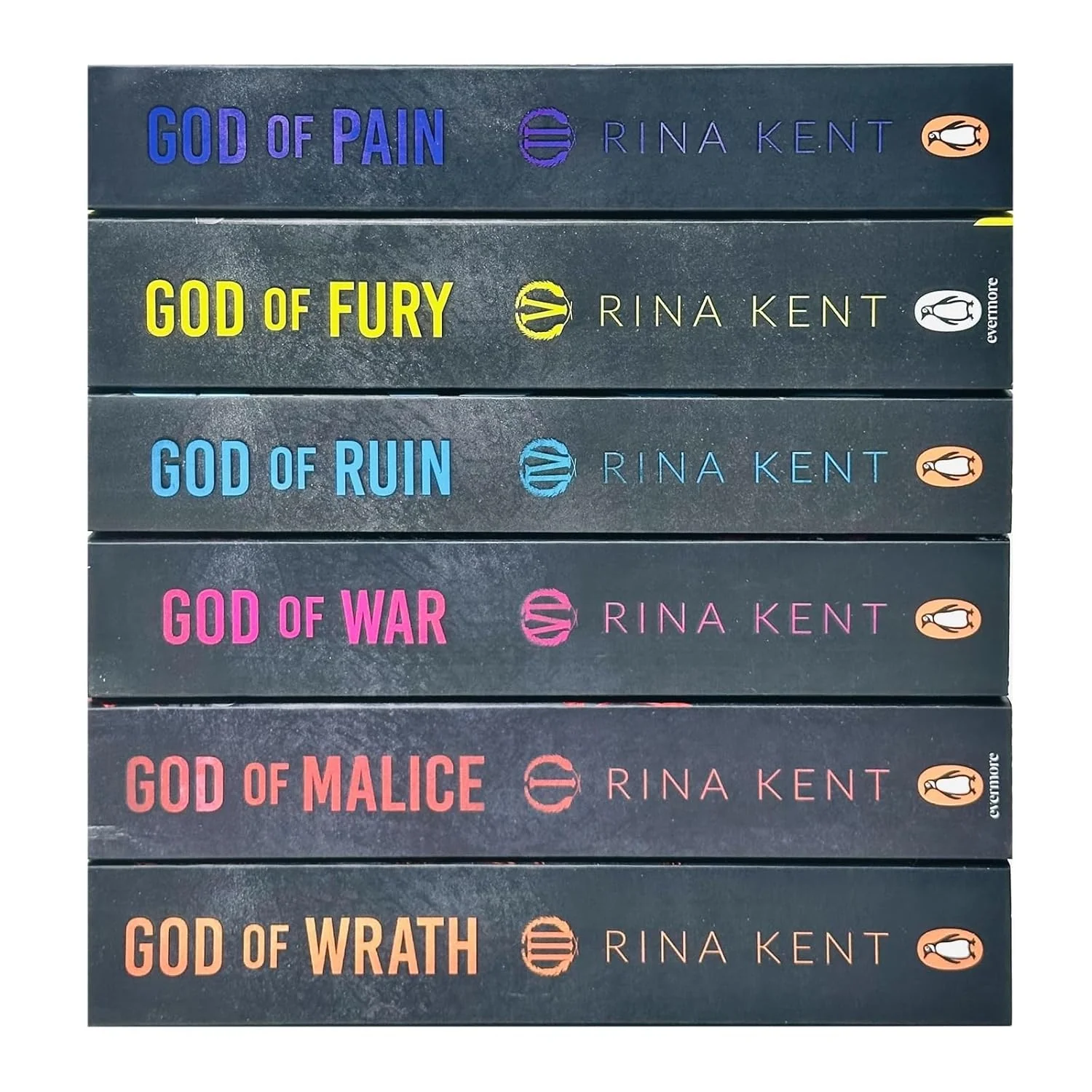 Legacy of Gods Series 6 Books Collection Set By Rina Kent (God of Pain, God of Fury, God of Ruin, God of War, God of Malice and God of Wrath) - Image 2