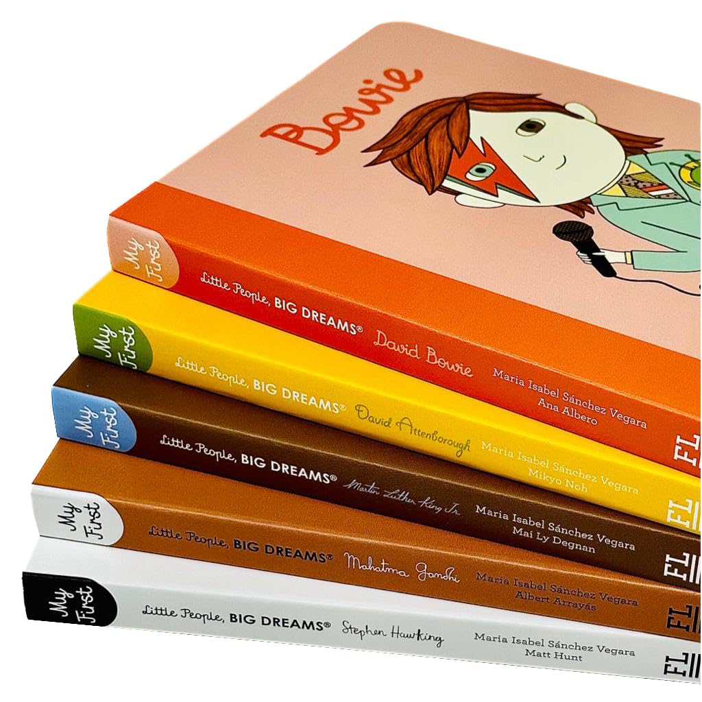 Little People, Big Dreams Series 3 : 5 Books Collection Set (David Bowie, David Attenborough, Martin Luther King Jr, Mahatma Gandhi, Stephen Hawking) - Image 3