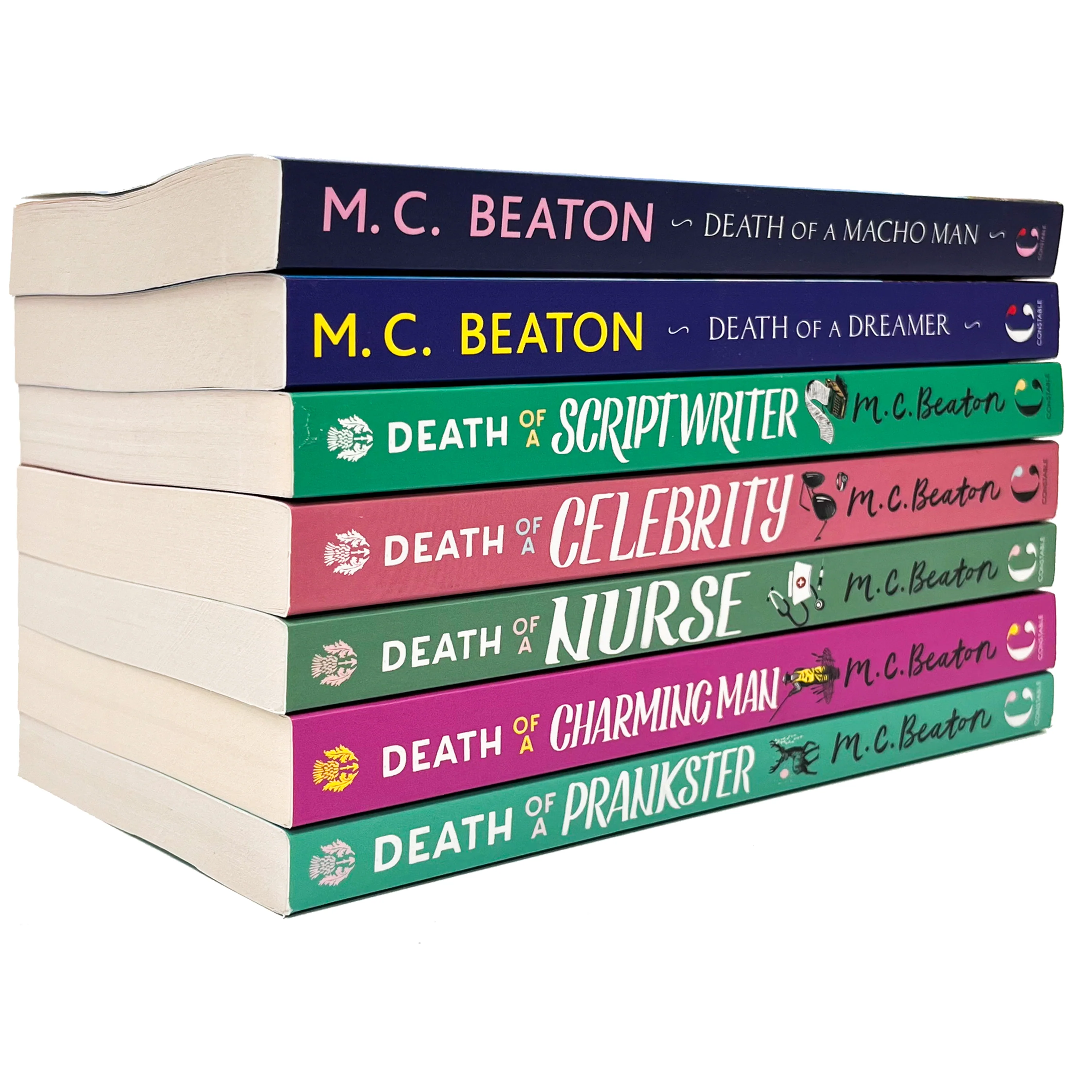 M C Beaton Hamish Macbeth Series Collection 7 Books Set (SERIES 2) (Death of a Prankster, Death of a Charming Man, Death of a Macho Man, Death of a Scriptwriter, Death of a Celebrity, Death of a Dreamer, Death of a Nurse) - Image 2
