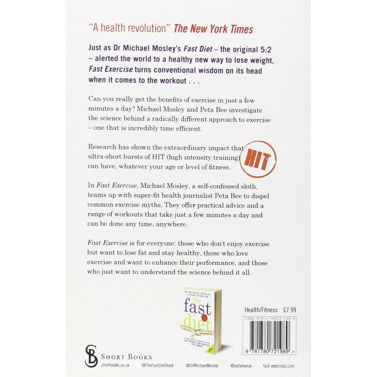 Fast Exercise – The Science of High-Intensity Training for Better Health by Dr Michael Mosley | Fitness, Weight Loss & Longevity Book - Image 3