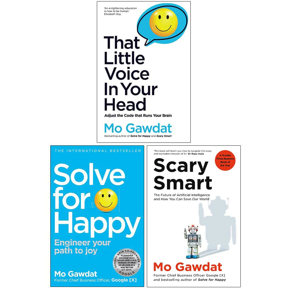 Mo Gawdat Collection 3 Books Set (That Little Voice In Your Head, Solve For Happy, Scary Smart) - Image 3