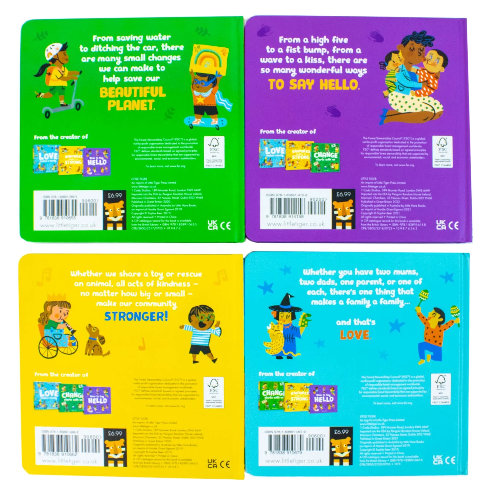 My First Behaviour and Manners Library 4 Books Collection Set by Sophie Beer (Change Starts With Us, Love Makes a Family, Kindness Makes Us Strong & How to say Hello) - Image 7