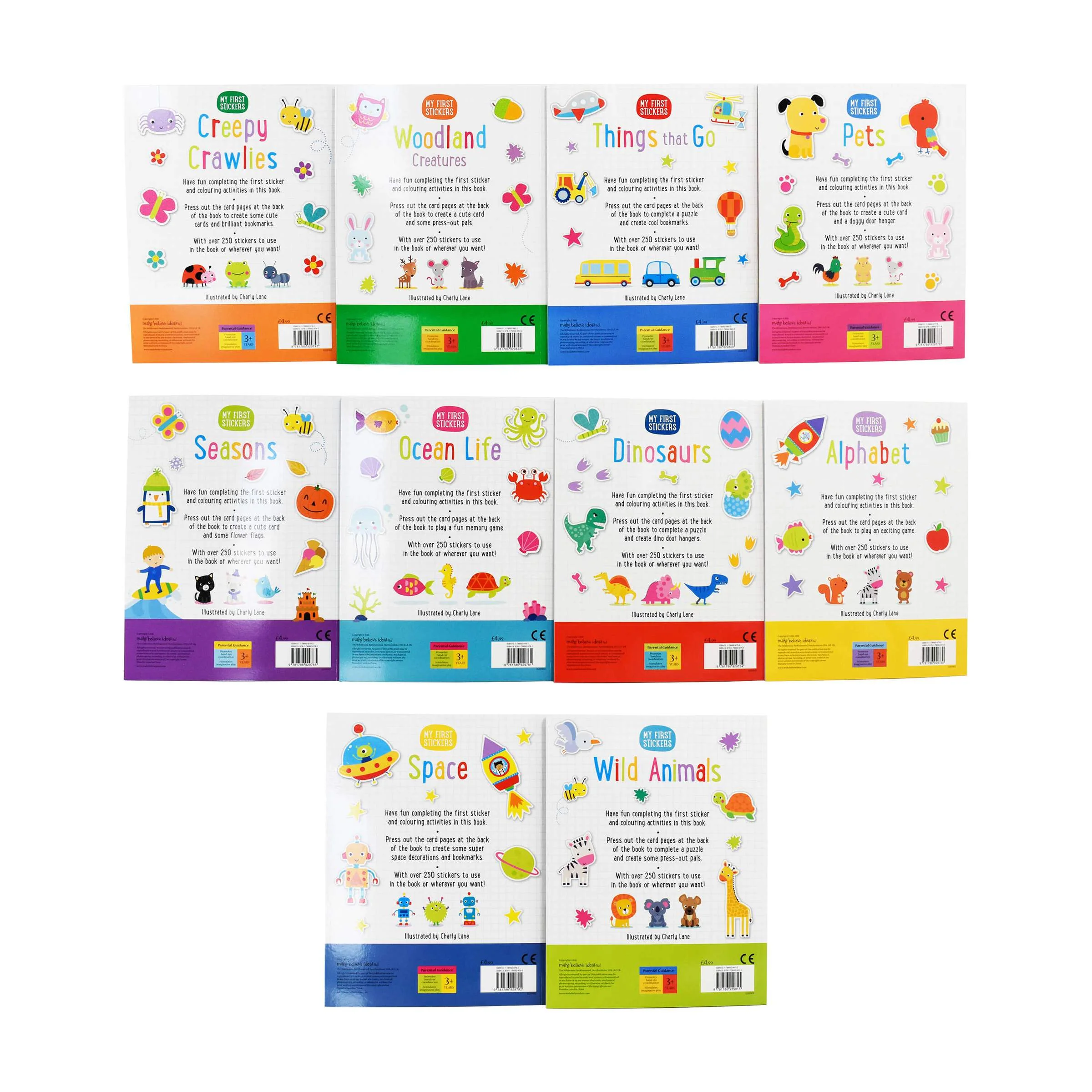 My First Stickers 10 Activity Books Collection with Over 250 stickers - Image 2