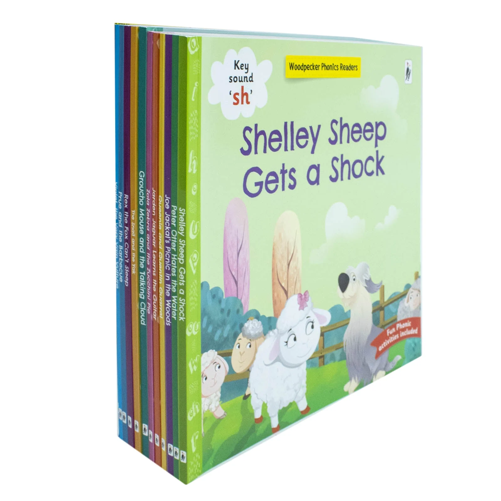 My Third Phonic Sounds 12 Books Collection Box Set with Included Fun Activities(Shelley Sheep Gets a Shock, The Snail and The Yak, Rex the Fax Can't Sleep & More)(Learning Key Level 3) - Image 6
