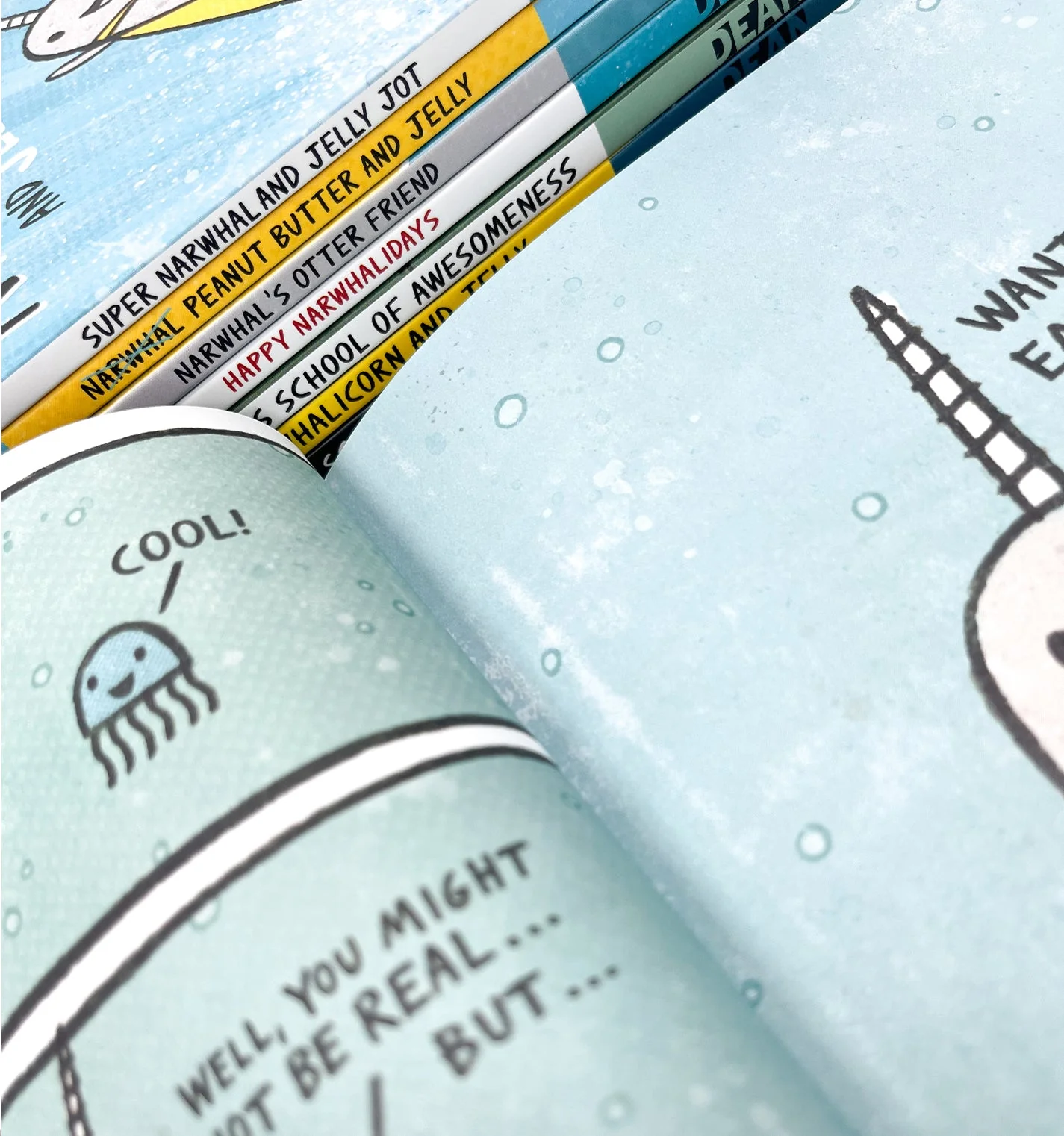Narwhal and Jelly Series 8 Books Collection Set (Narwhal: Unicorn of the Sea!, Super Narwhal and Jelly Jolt, Peanut Butter and Jelly, Narwhal's Otter Friend, Happy Narwhalidays & 3 More) - Image 3