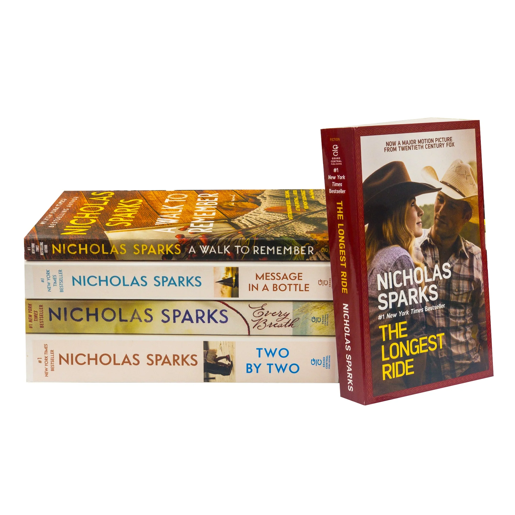 Nicholas Sparks Collection 5 Books Set Two by Two, Every Breath, Message in a Bottle, The Longest Ride, A Walk to Remember - Image 2