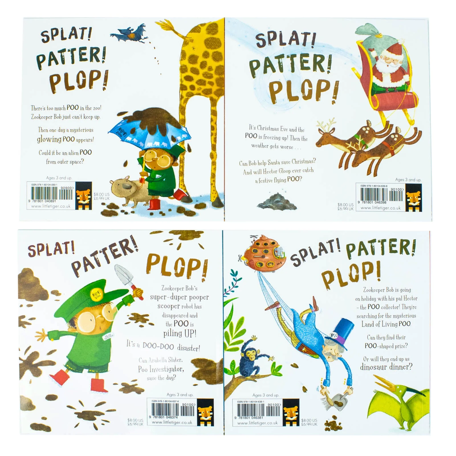 Poo in the Zoo Series 4 Books Collection Set By Smallman & Grey(Poo in the Zoo, Merry Poopmas!, The Great Poo Mystery & The Island of Dinosaur Poo) - Image 7