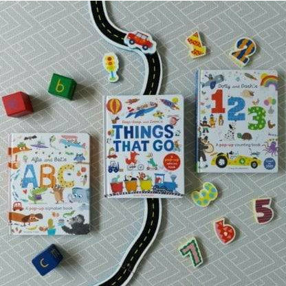 Little Learners Pop-Up Collection 3 Books Box Set (Beep-Beep and Zooms things that go, Dotty and Dash's 123, Alfie and Bet's ABC) - Image 4
