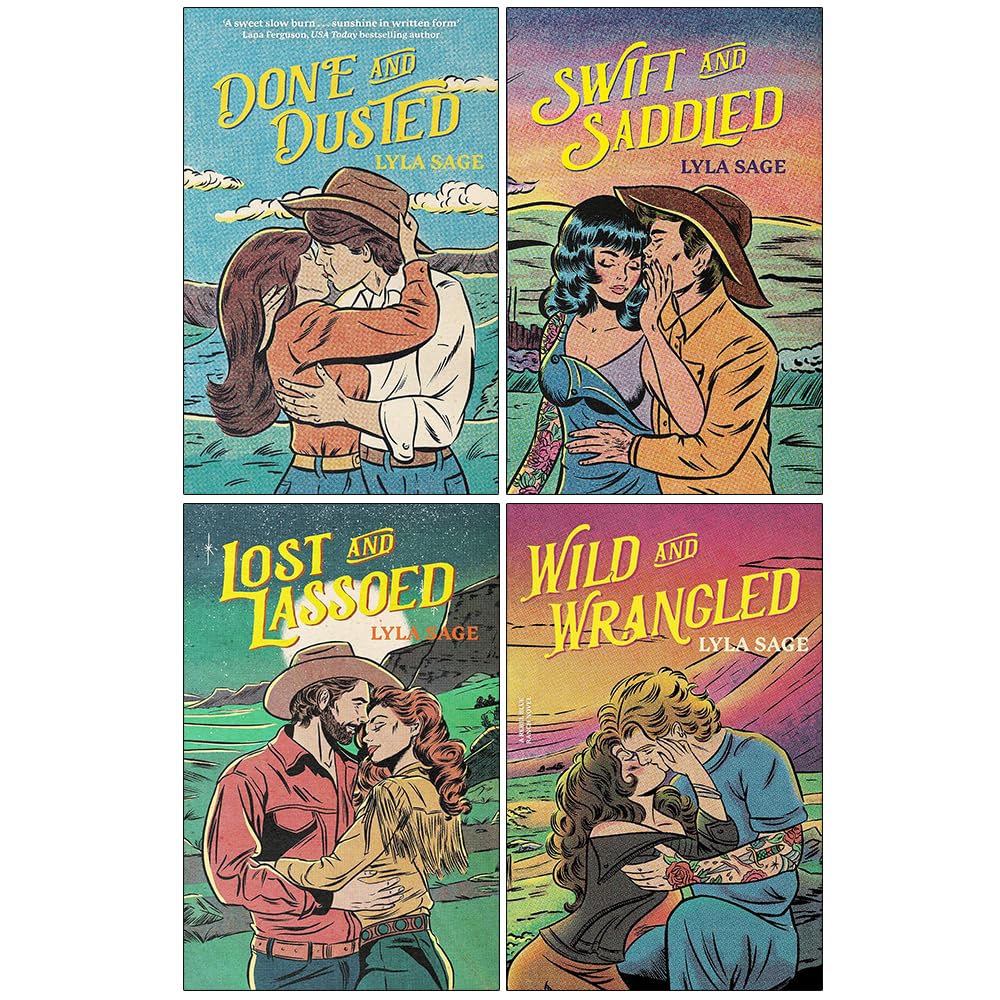 Rebel Blue Ranch Series 4 Books Collection Set By Lyla Sage (Done and Dusted, Swift and Saddled, Lost and Lassoed and Wild and Wrangled) | Small-Town Cowboy Romance Novels - Image 4