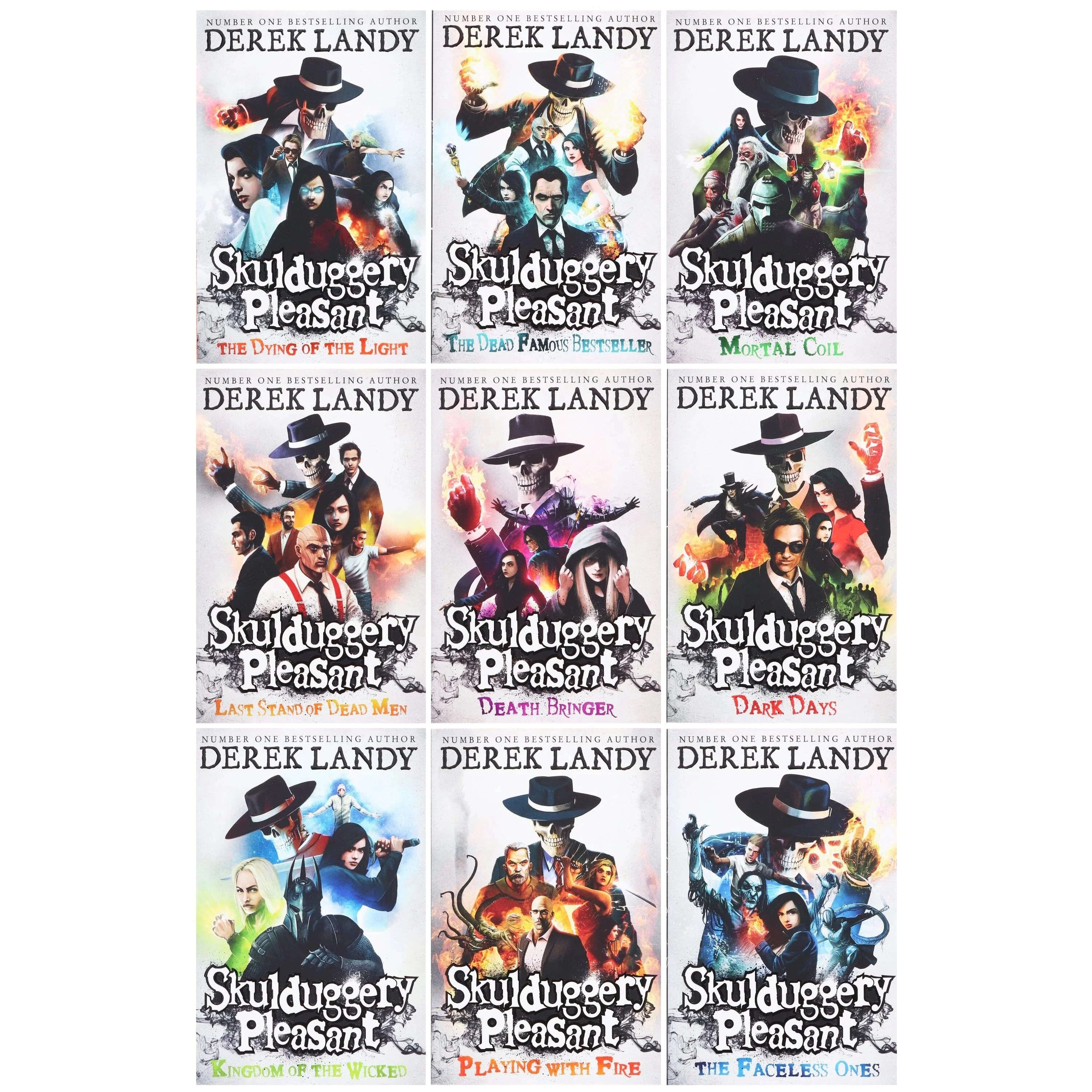 Skulduggery Pleasant Series 9 Books Collection Set by Derek Landy | Bestselling Fantasy Adventure Novels for Young Readers
