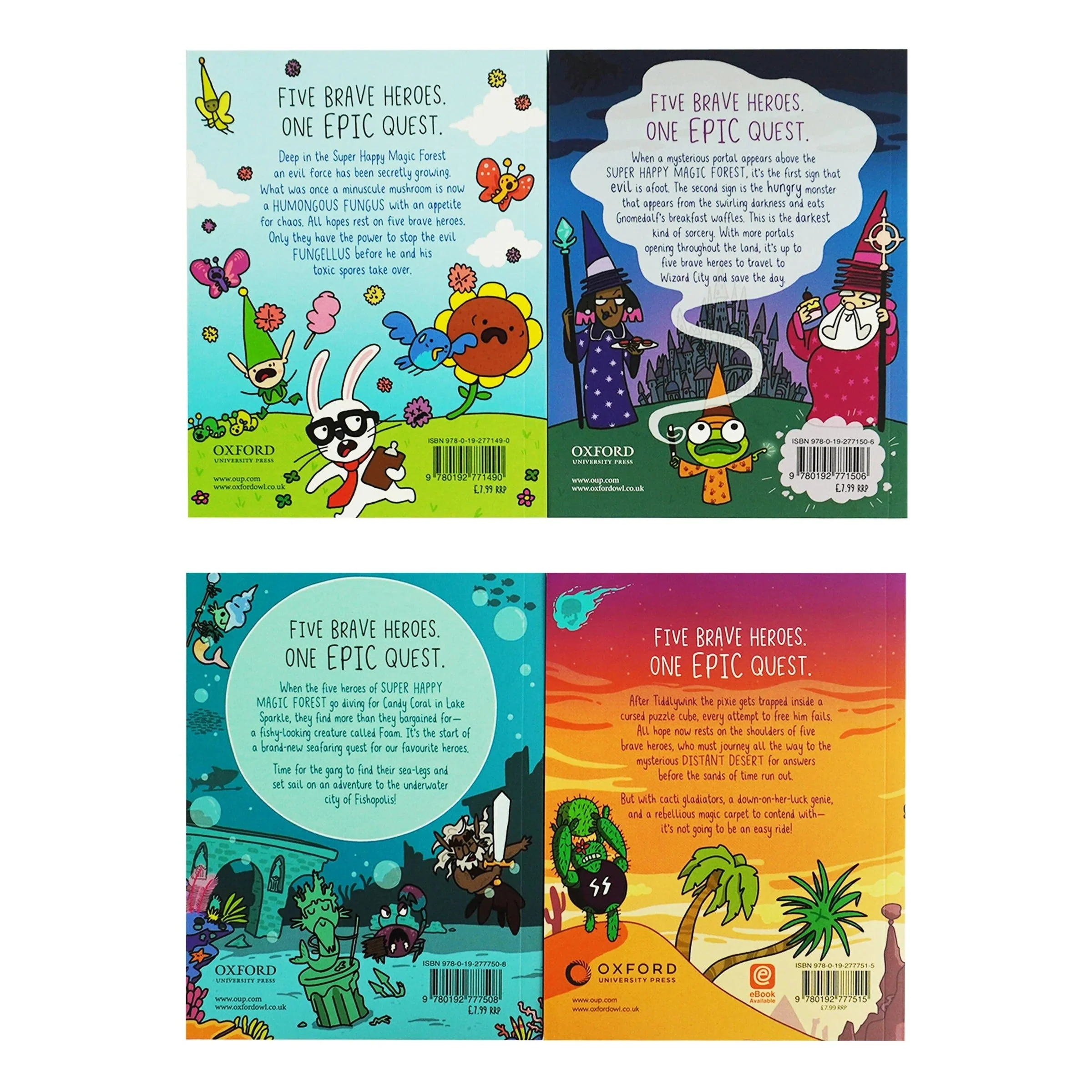 Super Happy Magic Forest Series by Matty Long 4 Books Collection Set (Humongous Fungus, Portals Of Panic, Deep Trouble & Distant Desert) - Image 3