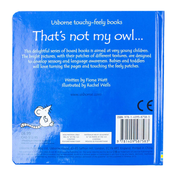 Usborne Touchy Feely That's Not My Owl by Fiona Watt - Image 3