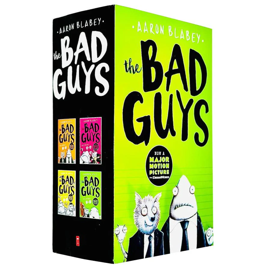 The Bad Guys Episodes 1-8 Collection 4 Books Set by Aaron Blabey (Bad Guys/Mission Unpluckable, Furball Strikes Back/Attack of the Zittens, Intergalactic Gas/Alien, Do-You-Think-He-Saur-Us/Superbad) - Image 2
