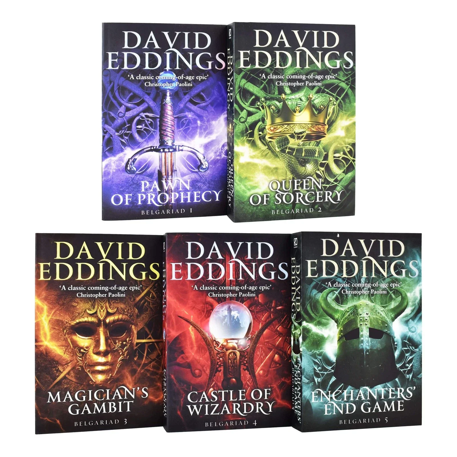 The Belgariad Series 5 Books Collection Set By David Eddings Pawn Of Prophecy Queen Of Sorcery Magicians Gambit Castle Of Wizardry And More - Image 2