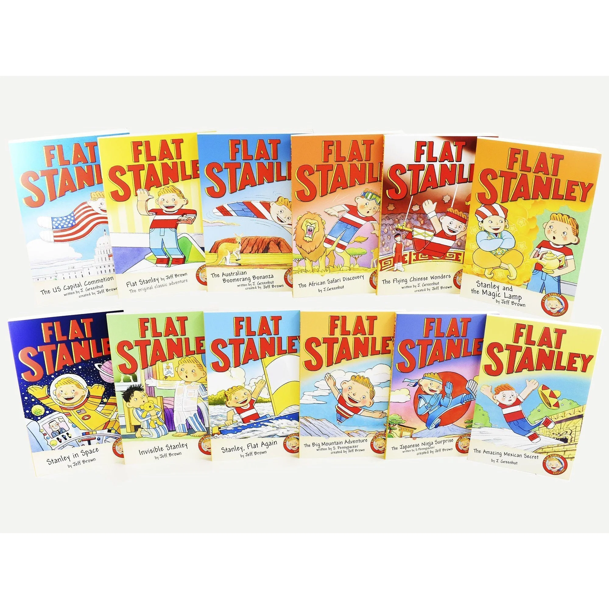 The Flat Stanley Adventures 12 Books Collection By Jeff Brown - Image 3