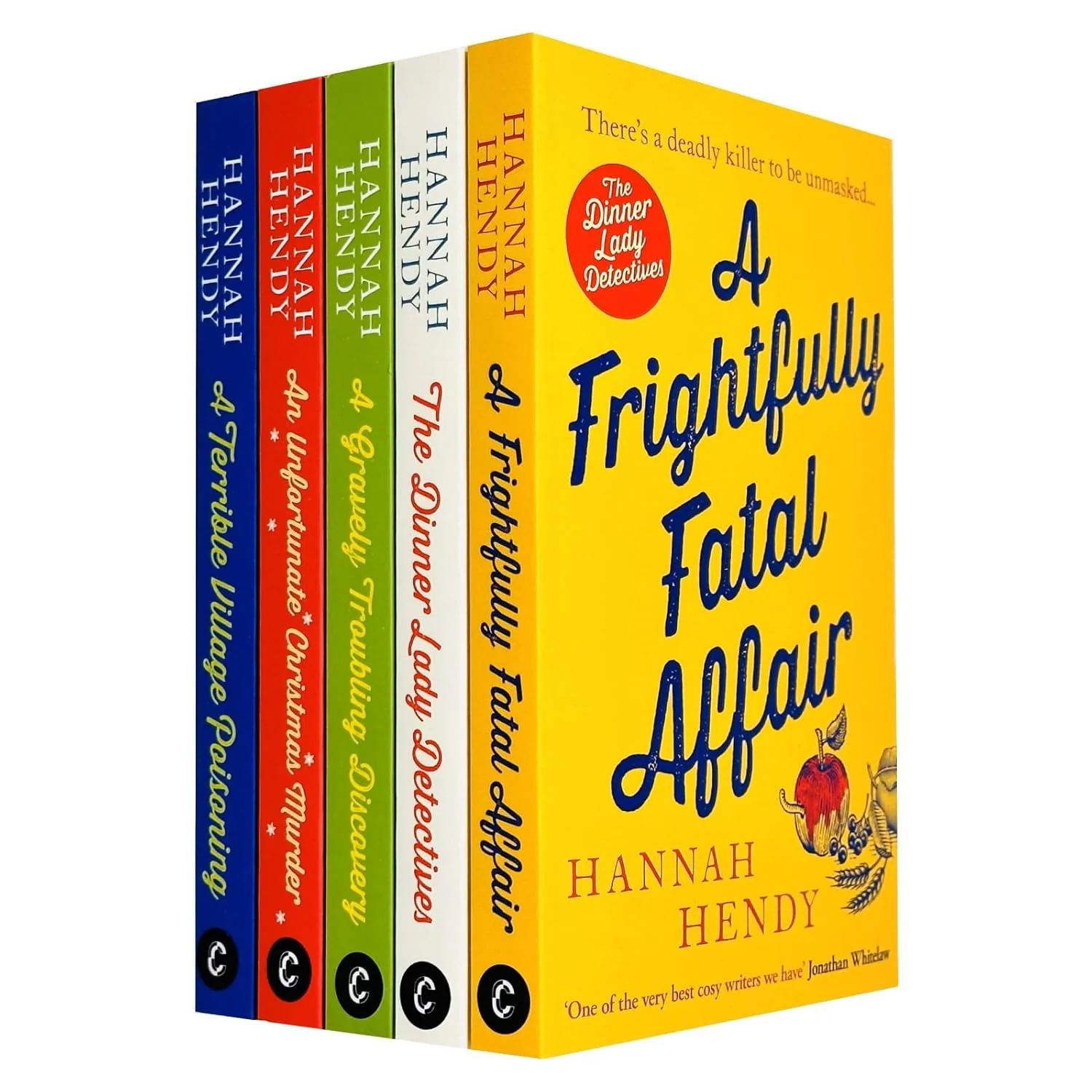 The Dinner Lady Detectives Collection 5 Books Set By Hannah Hendy (The Dinner Lady Detectives, An Unfortunate Christmas Murder, A Terrible Village Poisoning, A Frightfully Fatal Affair and More)