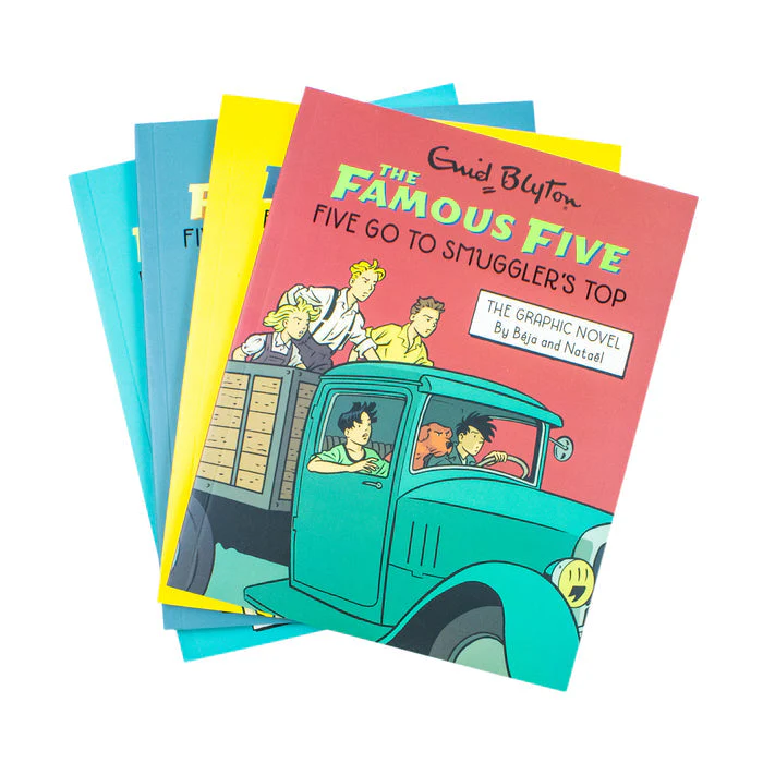 The Famous Five Graphic Novel 4 Books Collection Box Set By Enid Blyton(Five Go to Smuggler's Top, Five Run Away Together, Five Run Adventuring Again & Five on a Treasure Island) - Image 5