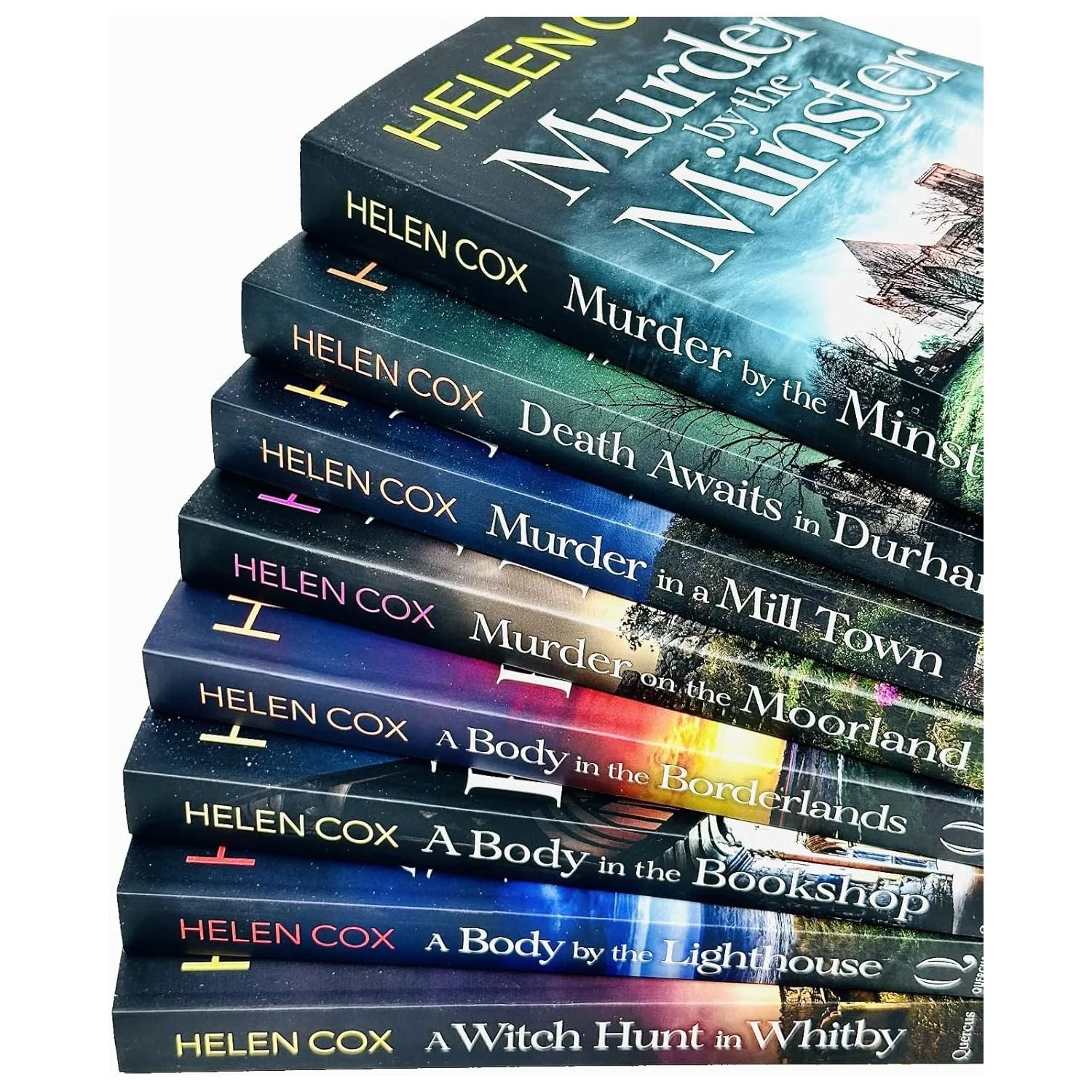 The Kitt Hartley Yorkshire Mysteries 8 Books Collection Set by Helen Cox (A Body by the Lighthouse, Murder by the Minster, A Body in the Bookshop, Murder on the Moorland, Death Awaits in Durham, A Witch Hunt in Whitby, A Body in the Borderlands, ) - Image 3