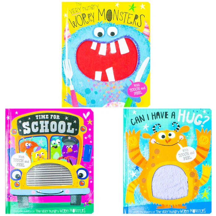 The Very Hungry Worry Monsters Touch & Feel Library – 3 Book Set | Sensory Books for Toddlers & Emotional Wellbeing - Image 3